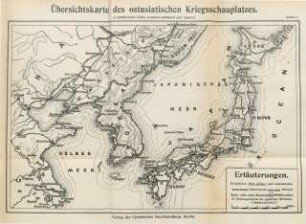 Karte 1. Übersichtskarte des ostasiatischen Kriegsschauplatzes