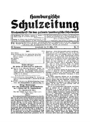 Einige Mitteilungen über das hamburgische Privatschulwesen im 2. Drittel des 19. Jahrhunderts : eine schulgeschichtliche Skizze ; (Schluß)