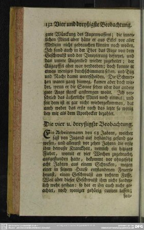 Die vier u. dreyßigste Beobachtung