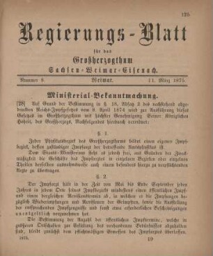 Nr. 8 : 11. März 1875