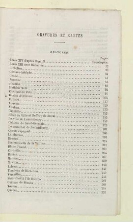 Gravures et cartes