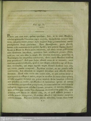 Pauca ad Christiani Godofredi Muelleri, schola Cizensis nuper rectoris, memoriam instaurandam praefatus