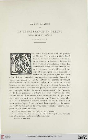 3. Pér. 13.1895: La propagande de la Renaissance en Orient pendant le XVe siècle, 2