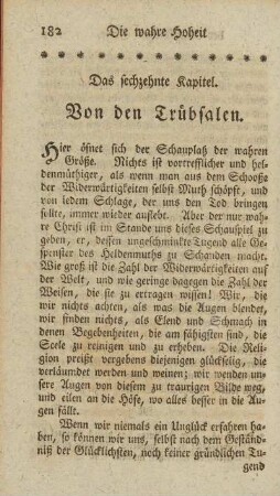 Das sechzehente Kapitel. Von den Trübsalen