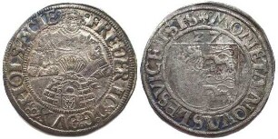 Doppelschilling, Schleswig-Holstein, Königliche Linie, Friedrich I. (1523 - 1533)