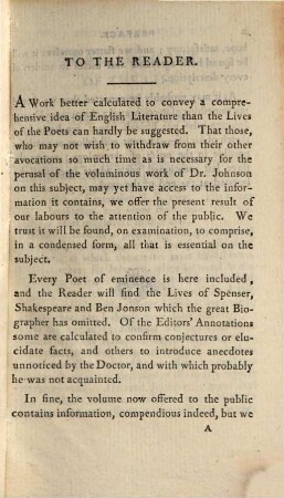 The Lives of the most celebrated English poets : with criticisms extracted from Dr. Johnson