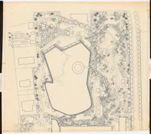 Kuranlage Meran: Lageplan mit Gartenplan