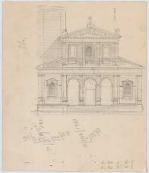 Thiersch, August ; München - Schwabing; Kath. Pfarrkirche St. Ursula - Ansicht