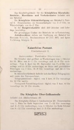 Kaiserliches Postamt.