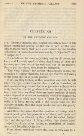 Chapter XII. - Of the pathetic fallacy