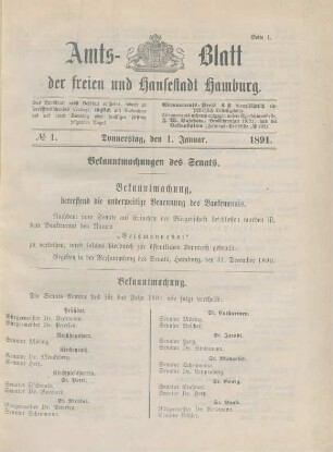 Donnerstag, den 1. Januar-Donnerstag, den 31. December = No. 1-113