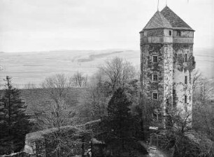 Burg Stolpen, Blick vom Seigerturm auf den Johannisturm, auch Coselturm