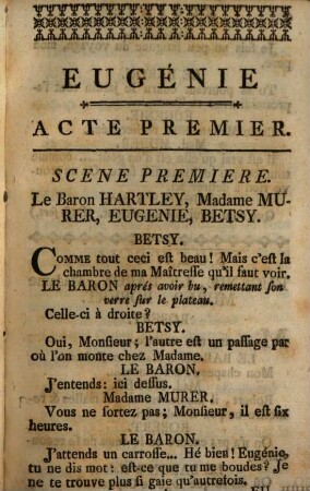 Eugénie : Drame en 5 actes en prose