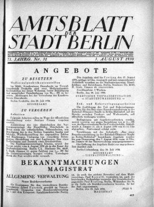 1930,31: Nr. 31, 3. August 1930