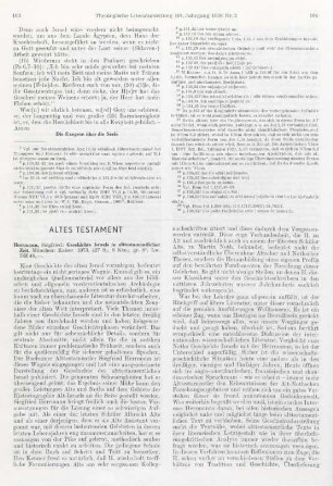 103-108 [Rezension] Herrmann, Siegfried, Geschichte Israels in alttestamentlicher Zeit