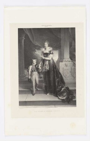 S.A.R. Madame la duchesse d’Orléans, aus: "Galerie du Palais Royal", Paris