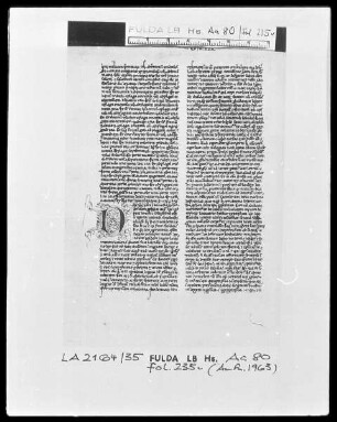 Biblia Latina — Initiale D, Folio 235verso