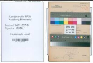 Entnazifizierung Josef Hastenrath , geb. 21.07.1911 (Zollassistent)