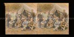 Wellman (o. Reihe, zweiter von rechts) und weitere Teilnehmer der Expedition