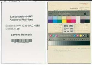 Entnazifizierung Hermann Lamers , geb. 00.00.0000 (Steiger)