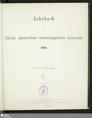 3.1886(1887): Jahrbuch des Königlich-Sächsischen Meteorologischen Instituts