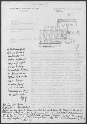 Ostrach mit Diaspora: Inspektionsbericht 1961