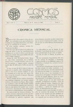 Crónica mensual