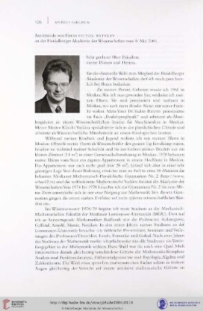 Antrittsrede vom 8. Mai 2004