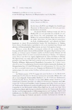 Antrittsrede vom 8. Mai 2004