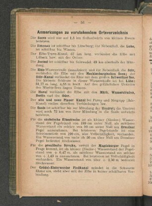 Anmerkungen zu vorstehendem Ortsverzeichnis