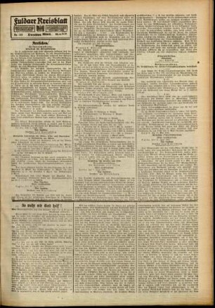 Zweite Ausgabe vom Samstag, den 22. Juni 1918.