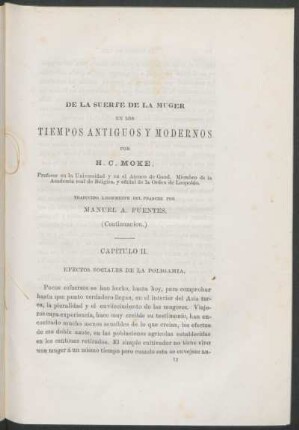 De la suerte de la muger en los tiempos antiguos y modernos - (Continuación.)