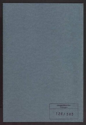 Felix Hoppe-Seyler (1825-1895). Personalakte des Lehrkörpers : Akte betreffend Felix Hoppe-Seyler, ordentlicher Professor für angewandte Chemie