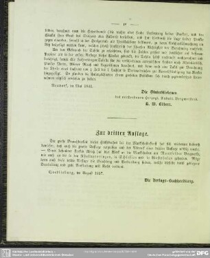 Zur dritten Auflage