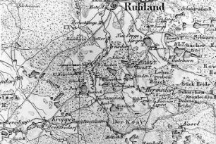 Hermsdorf. Atlas von Schlesien, Kreis Hoyerswerda, Verlag C. Flemming/Glogau, um 1850