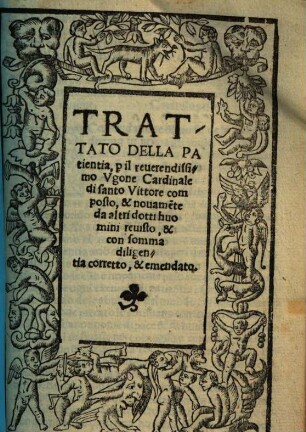 Trattato della patientia ...