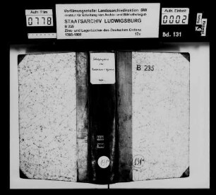 Schatzungsbuch zu Markelsheim und Apfelbach