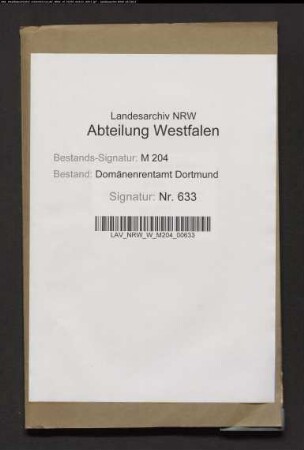 Viefhaus-Gut zu Huckarde, ehemals Oberhof Huckarde: Ordnungder Behandigungsrechte und Abgaben, später Ablösung