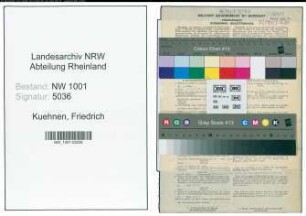 Entnazifizierung Friedrich Kuehnen, geb. 26.04.1901 (Beamter)