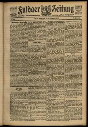 Ausgabe vom Donnerstag, den 27. September 1906.