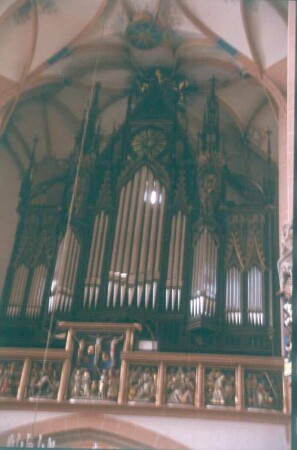 Orgel von Fa. Walcker  op. 424 (1884; 1894 Umbau durch Jehmlich, 1993-1995 Restaurierung durch Eule Orgelbau). Annaberg-Buchholz, St. Annenkirche
