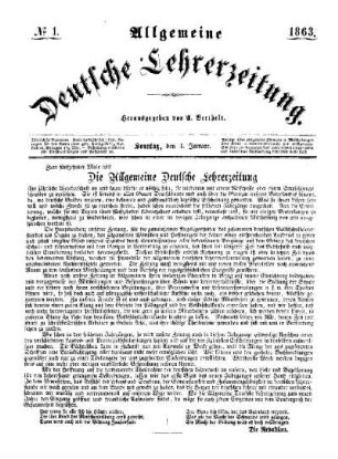 Die Allgemeine Deutsche Lehrerzeitung