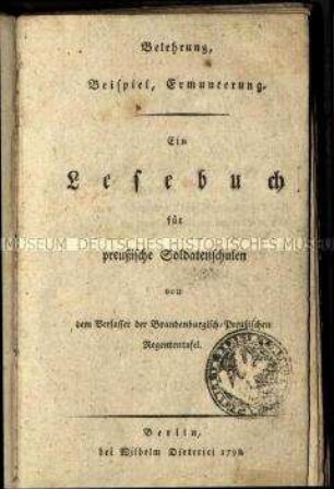 Ratgeber für preußische Soldatenschulen