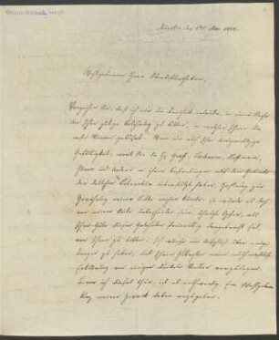 Brief an Jacob Grimm : 01.05.1827-04.10.1833