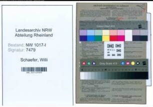 Entnazifizierung Willi Schaefer , geb. 09.01.1912 (Vermessungstechniker)