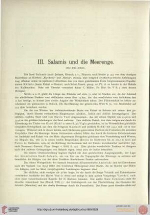 Salamis und die Meerenge