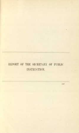 Report of the Secretary of Public Instruction