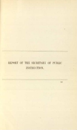 Report of the Secretary of Public Instruction