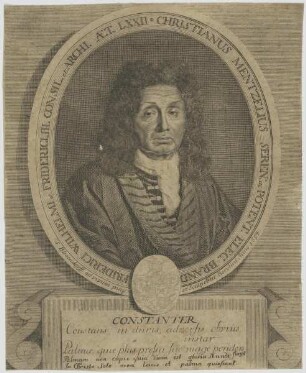 Bildnis des Christianus Mentzelius