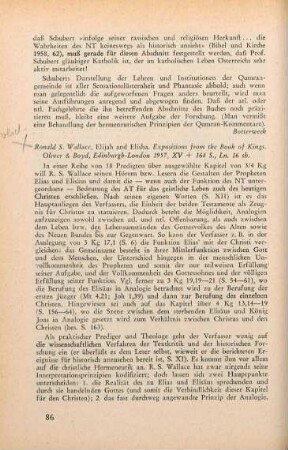 86-87 [Rezension] Elijah and Elisha